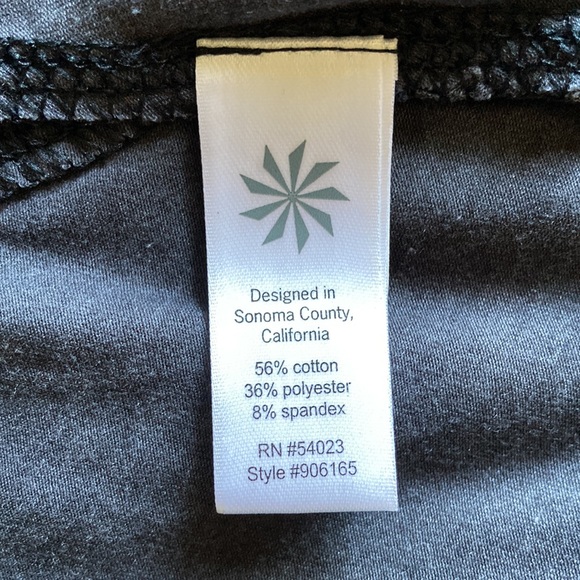 Athleta Shiva Tee Top Tunic Hi-lo Ruched sleeve Asphalt Heather Gray Medium - Picture 14 of 14